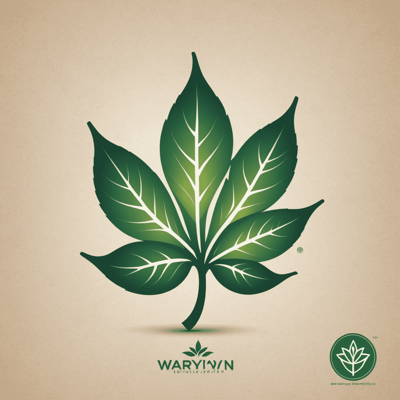 Warryincen logo featuring a stylized leaf and energy symbol, representing sustainable development and clean energy