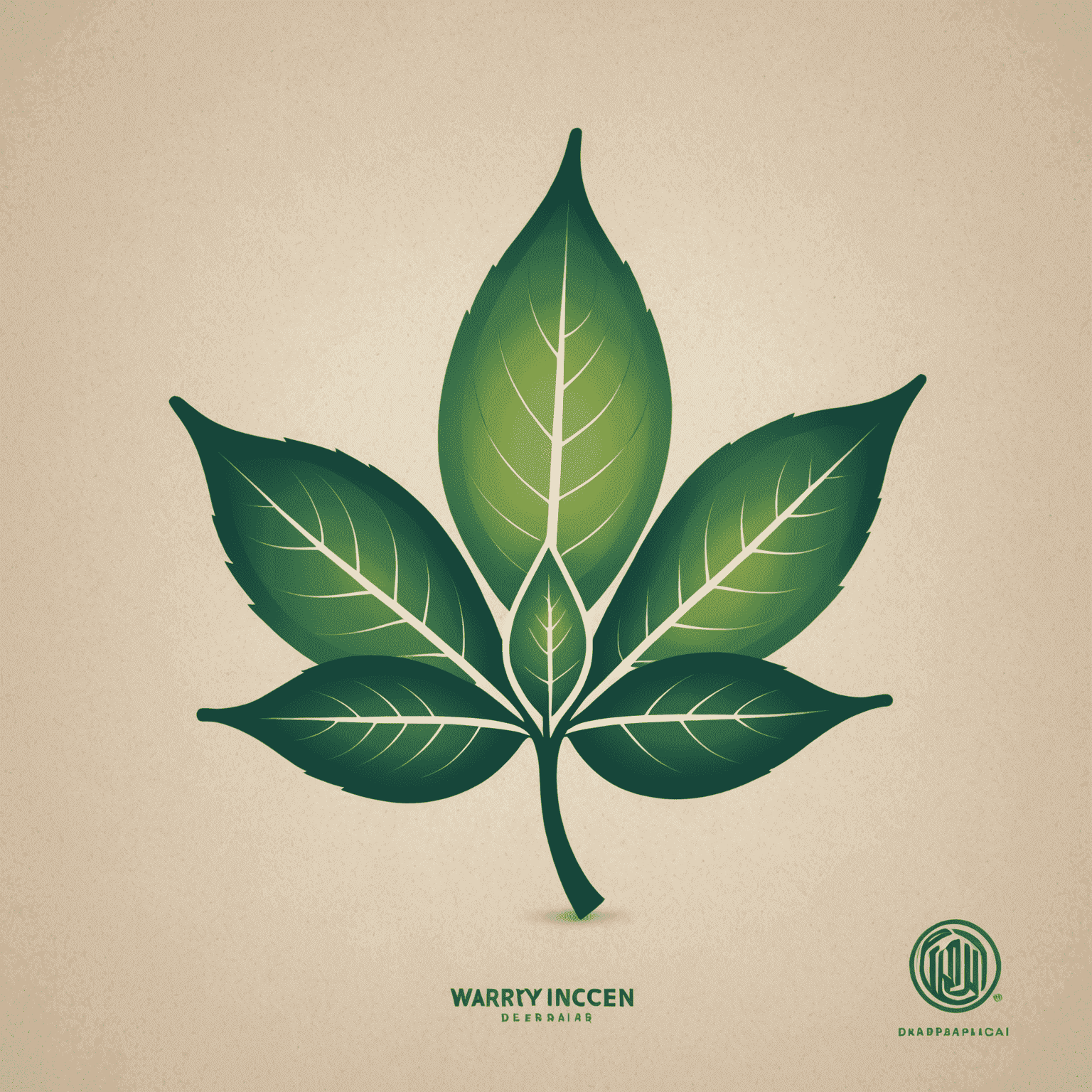 Warryincen logo featuring a stylized leaf and energy symbol, representing sustainable development and clean energy