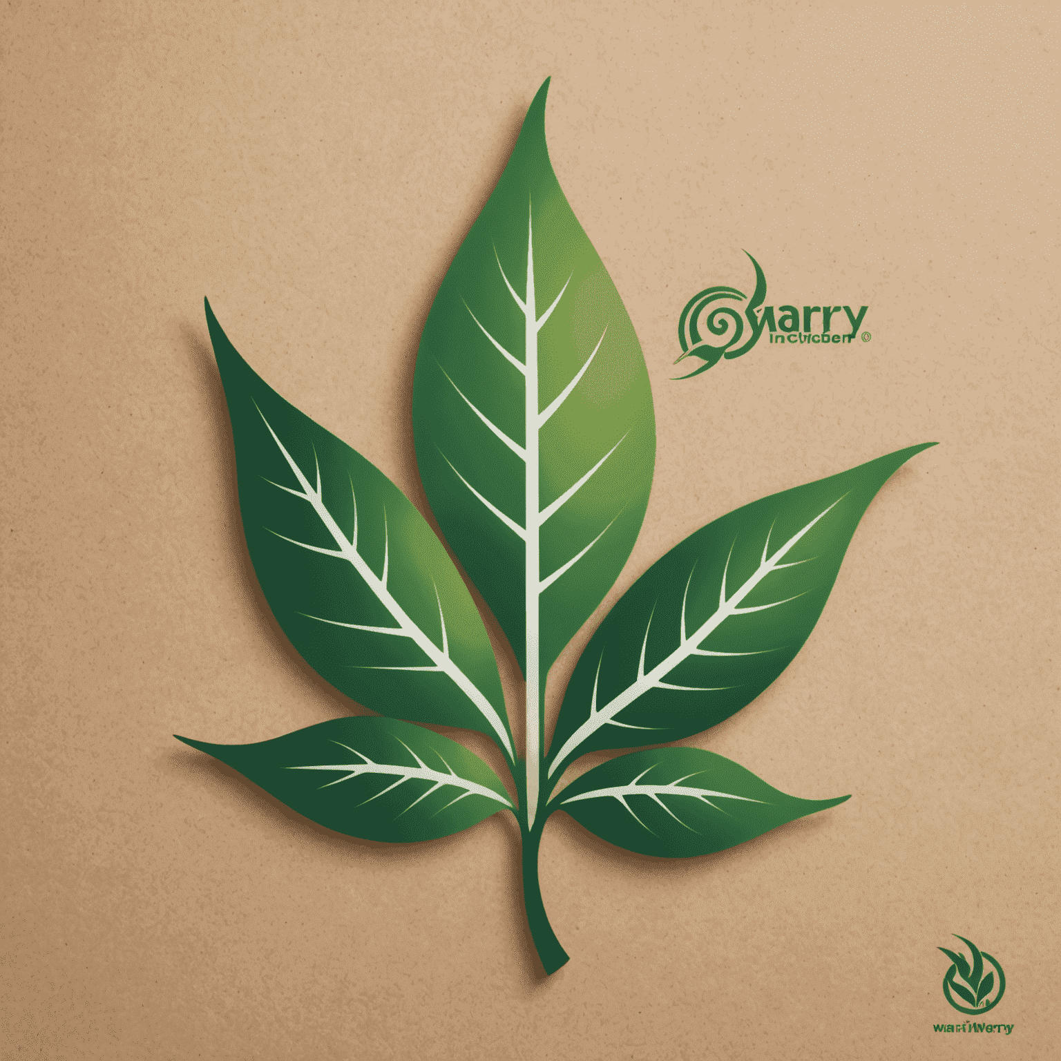 Warryincen logo featuring a stylized leaf and energy symbol, representing sustainable development and clean energy